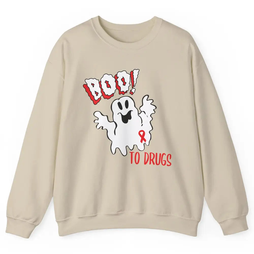 Red Ribbon Week Awareness Say No To Drugs Drug Free Unisex Crewneck Sweatshirt