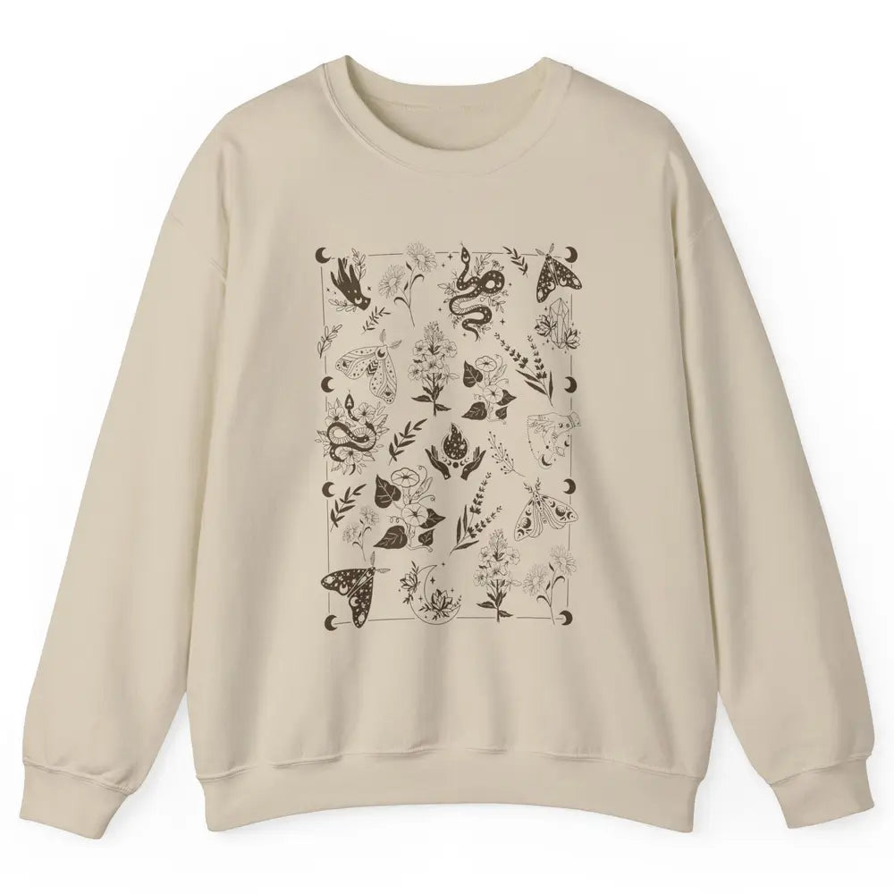 Practical Magic Witch Gardening Card Gardeners Plant Lovers Unisex Crewneck Sweatshirt
