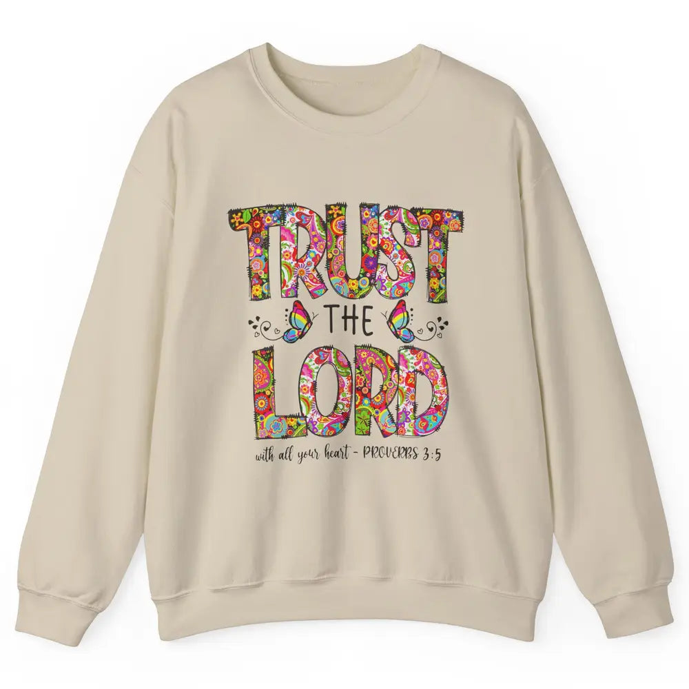 Prayer Bible Verse Religious Trust The Lord Jesus Christian Unisex Crewneck Sweatshirt