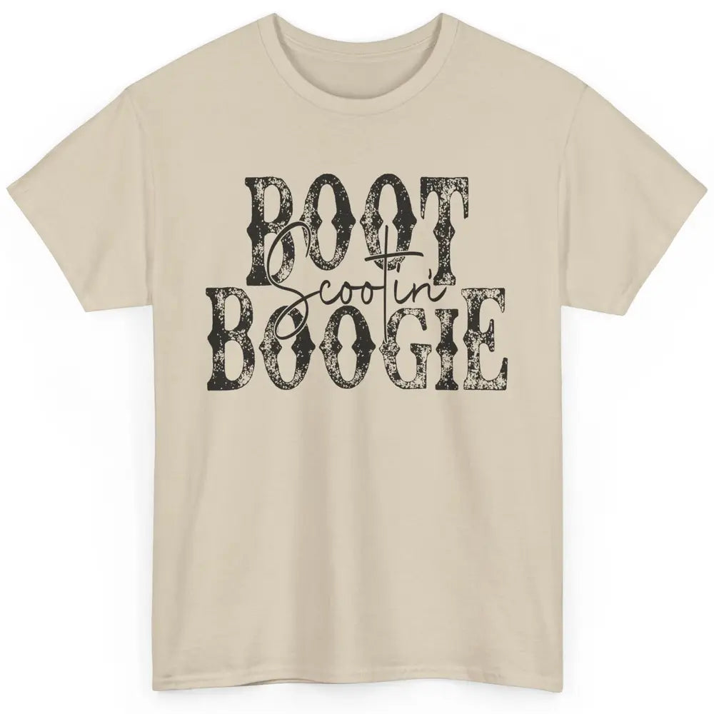 Retro Cowboy Boot Scooting Boogie Western Country Cowgirl Classic Unisex T-Shirt