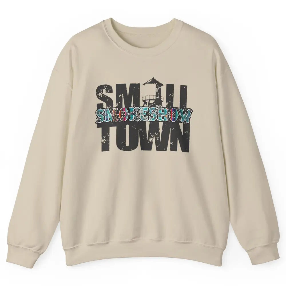 Retro Farm Barn Small Town Smokeshow Western Country Cowgirl Unisex Crewneck Sweatshirt