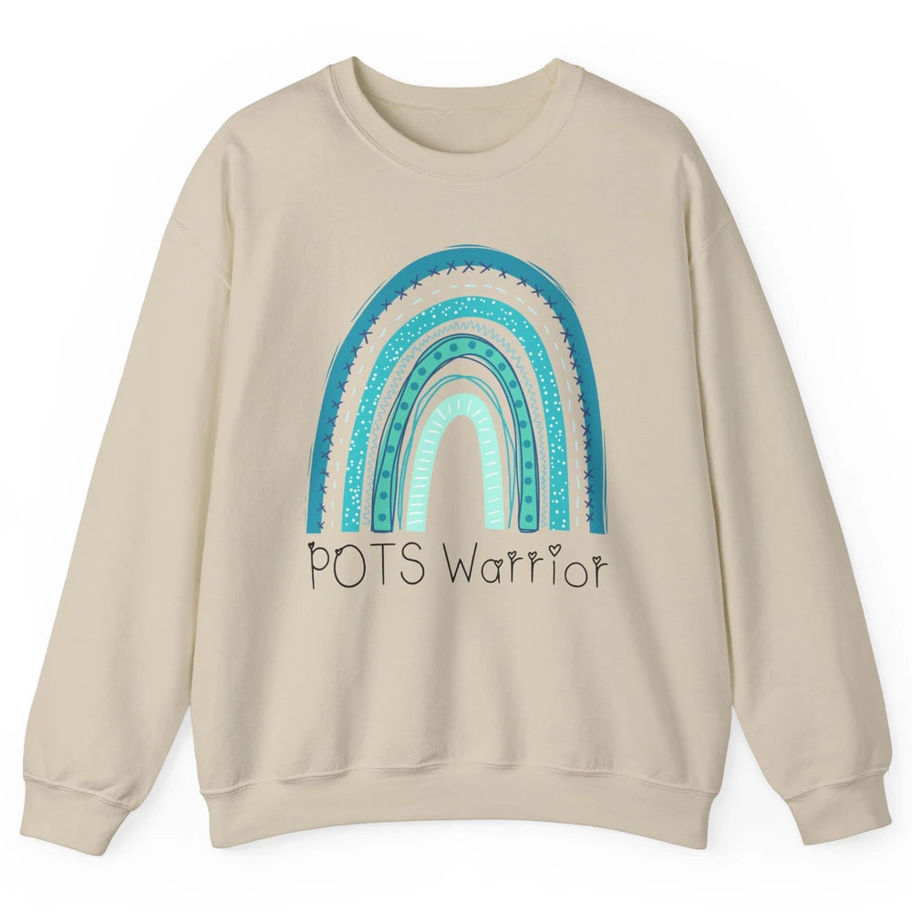 POTS Rainbow Postural Orthostatic Tachycardia Syndrome Unisex Crewneck Sweatshirt