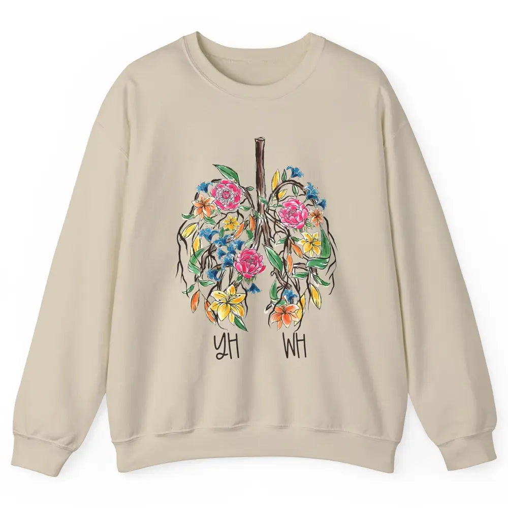 Our Very Breath Speaks His Name YHWH Christian Religious Unisex Crewneck Sweatshirt