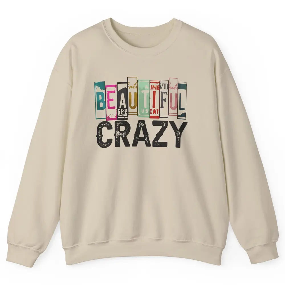 Retro Cowgirl Beautiful Crazy Western Country Cowgirl Unisex Crewneck Sweatshirt
