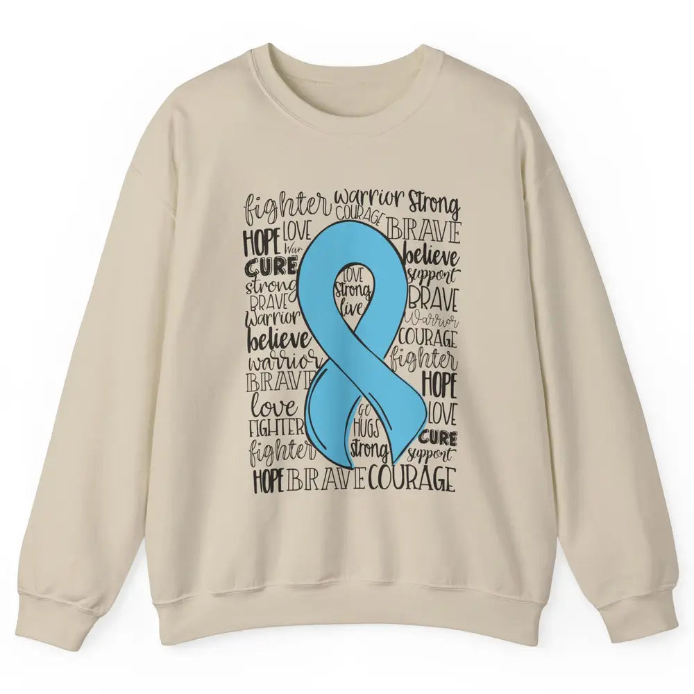 POTS Postural Orthostatic Tachycardia Ribbon Hope Love Cure Unisex Crewneck Sweatshirt