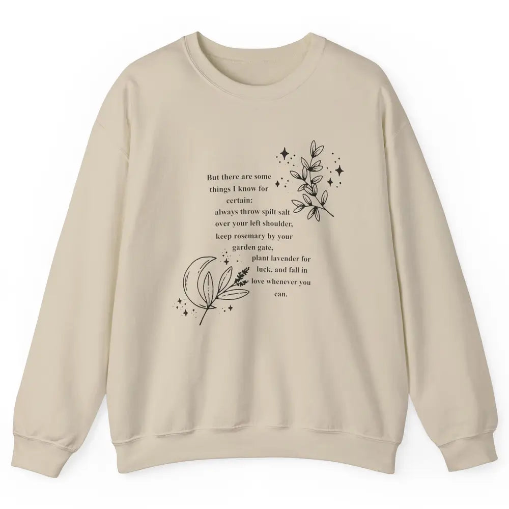 Practical Magic Witch Gardening Card Gardeners Plant Lovers Unisex Crewneck Sweatshirt