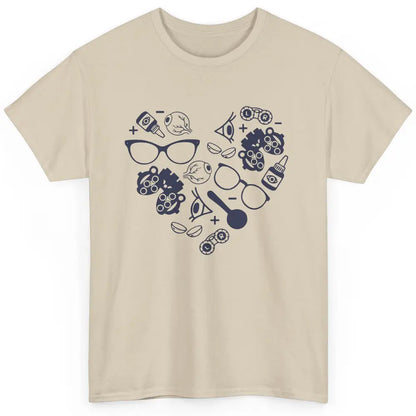 Optometrist Love Heart Symbols Optician Eye Doctor Gift Classic Unisex T-Shirt
