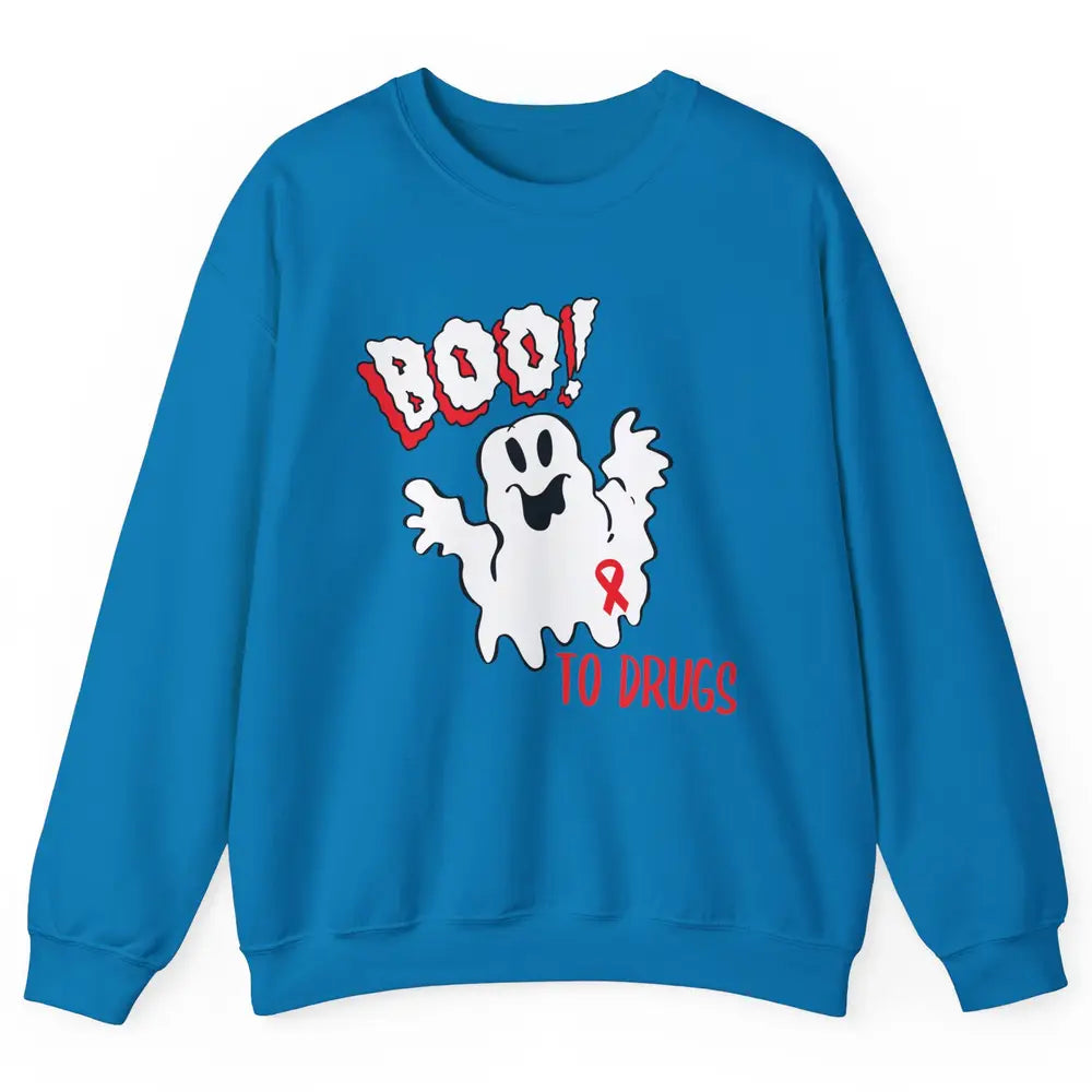 Red Ribbon Week Awareness Say No To Drugs Drug Free Unisex Crewneck Sweatshirt