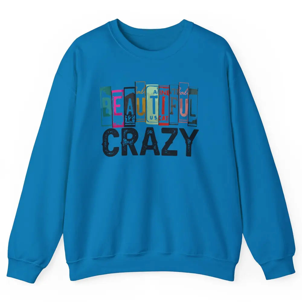 Retro Cowgirl Beautiful Crazy Western Country Cowgirl Unisex Crewneck Sweatshirt