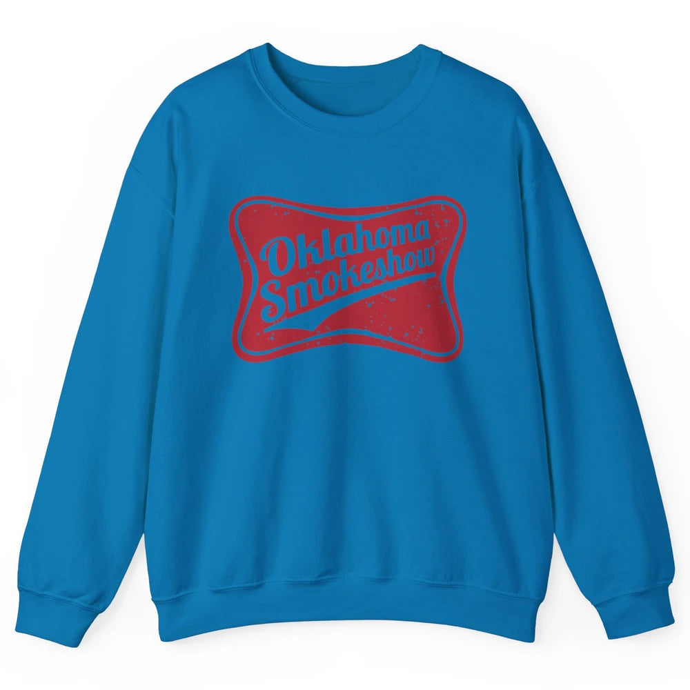 Retro Cowgirl Oklahoma Smokeshow Small Town Western Country Unisex Crewneck Sweatshirt