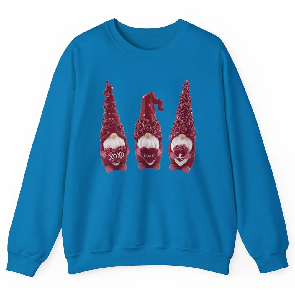 Pink Gnomes Love Valentines Loads Of Love Western Valentine Unisex Crewneck Sweatshirt