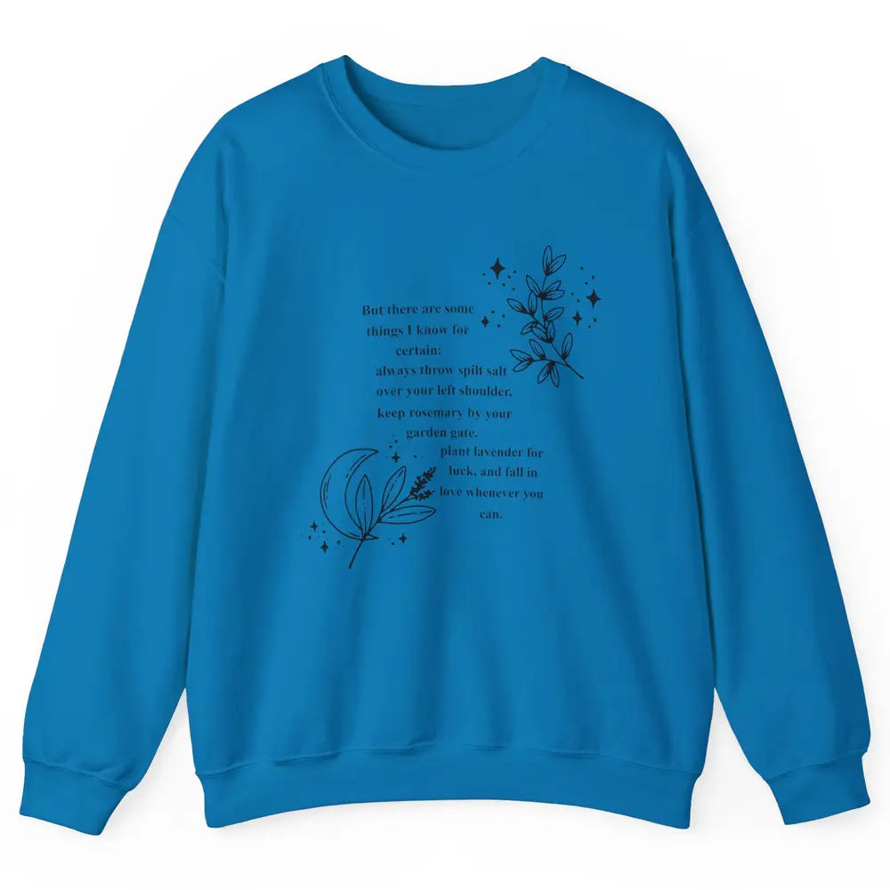 Practical Magic Witch Gardening Card Gardeners Plant Lovers Unisex Crewneck Sweatshirt