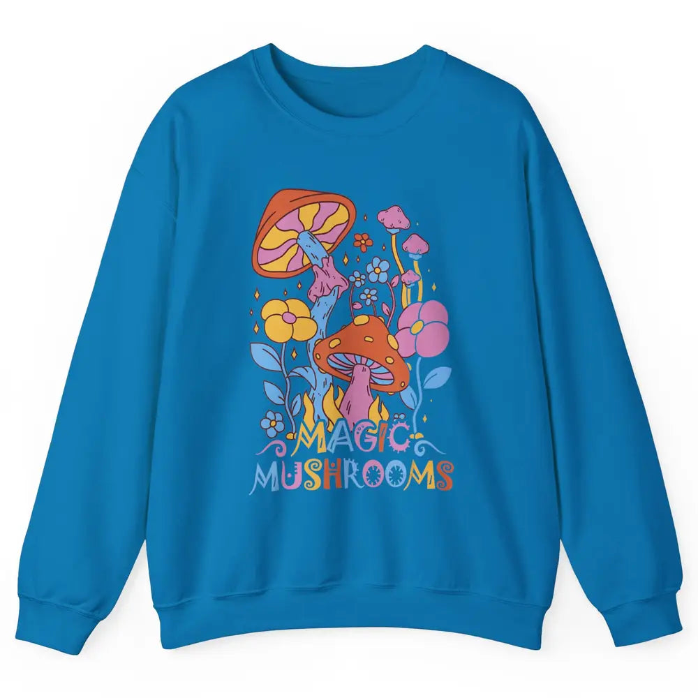 Mycology Fungi Magical Mushroom Hippie Mycologist Hunting Unisex Crewneck Sweatshirt