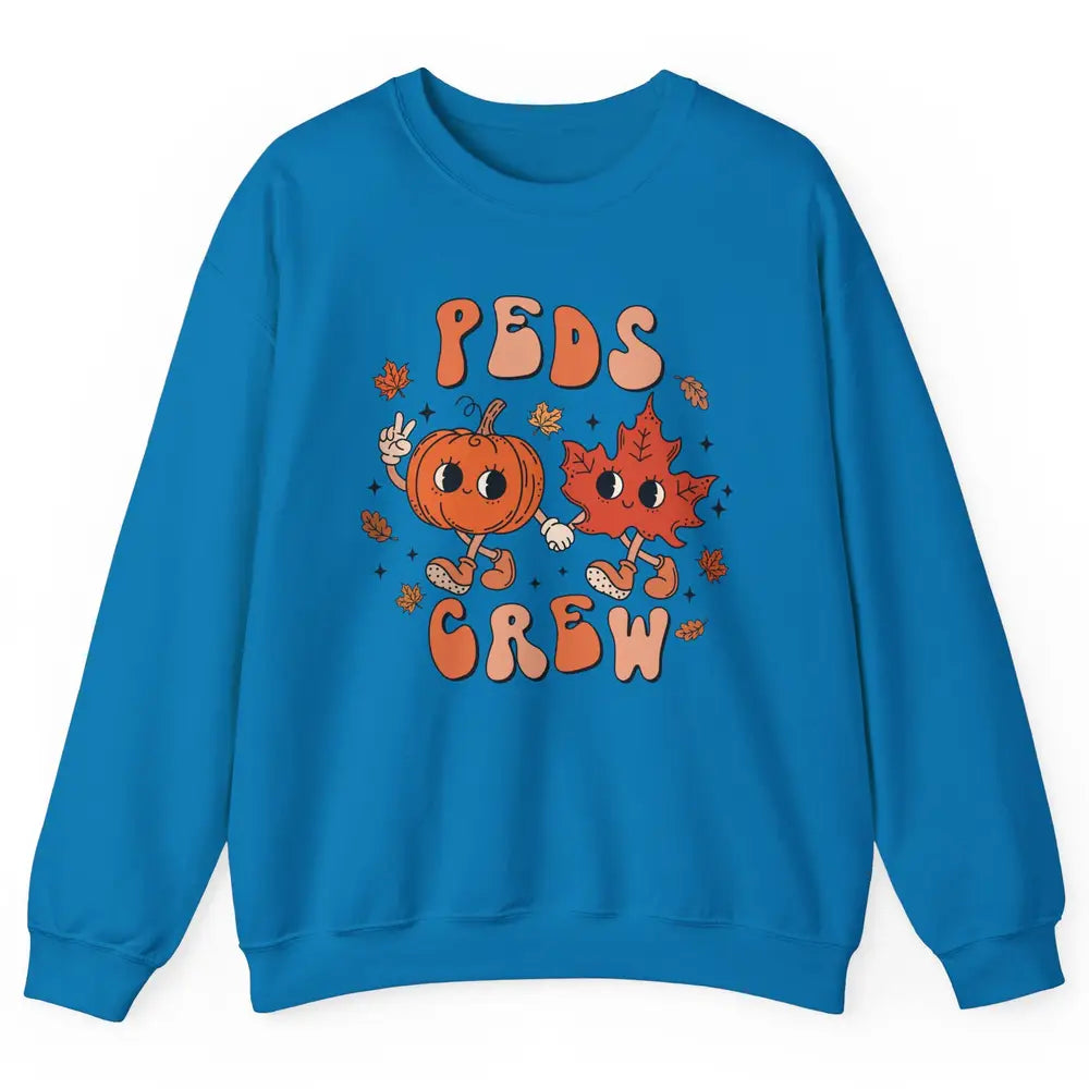 PEDS Crew Fall Pediatric Nurse Autumn Thanksgiving Medical Unisex Crewneck Sweatshirt