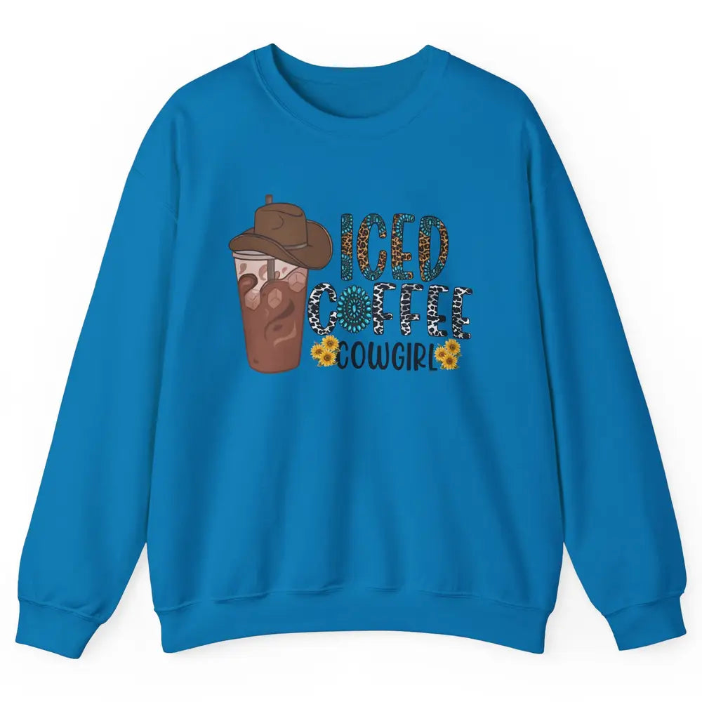 Peace Love Rodeo Coffee Western Boots Cactus Cowboy Vintage Unisex Crewneck Sweatshirt