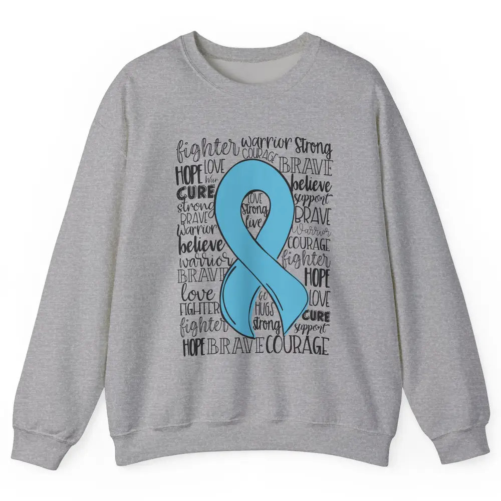 POTS Postural Orthostatic Tachycardia Ribbon Hope Love Cure Unisex Crewneck Sweatshirt