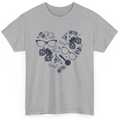 Optometrist Love Heart Symbols Optician Eye Doctor Gift Classic Unisex T-Shirt