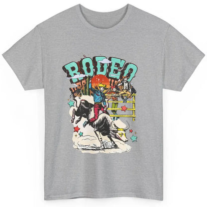 Retro Cowboy Horsing Rodeo Dad Bull Racing Western Country Classic Unisex T-Shirt