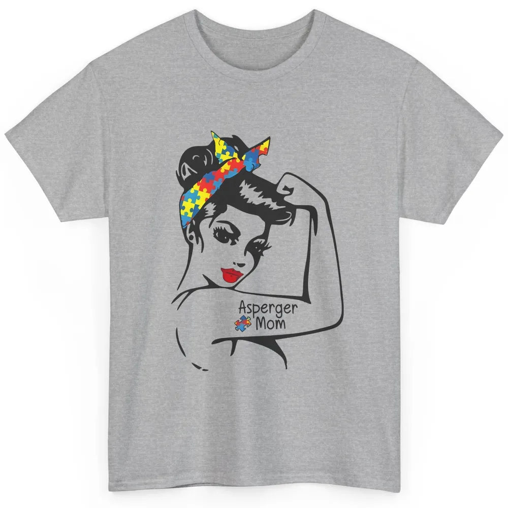 Proud Asperger Autism Mom Strong Woman Autism Awareness Classic Unisex T-Shirt