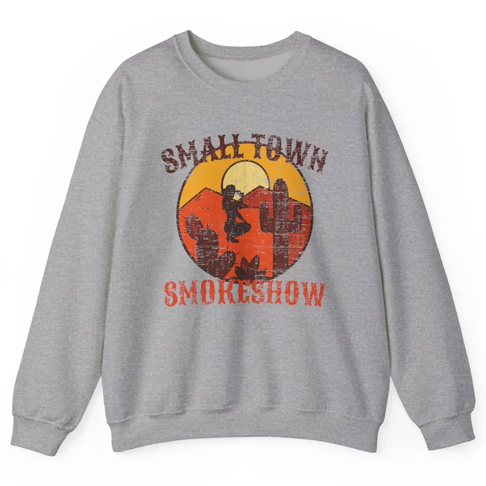 Retro Cowgirl Desert Small Town Smokeshow Western Country Unisex Crewneck Sweatshirt