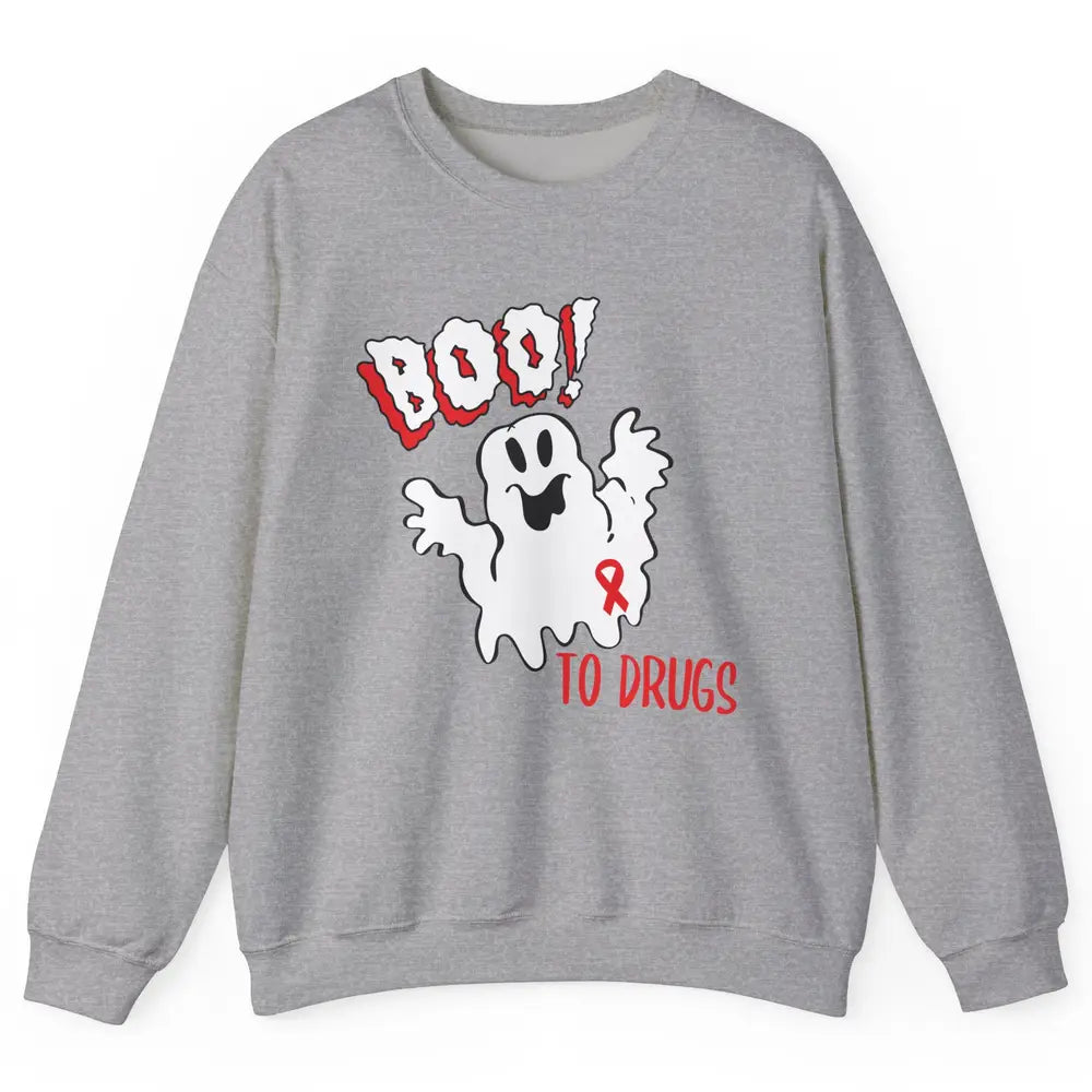 Red Ribbon Week Awareness Say No To Drugs Drug Free Unisex Crewneck Sweatshirt