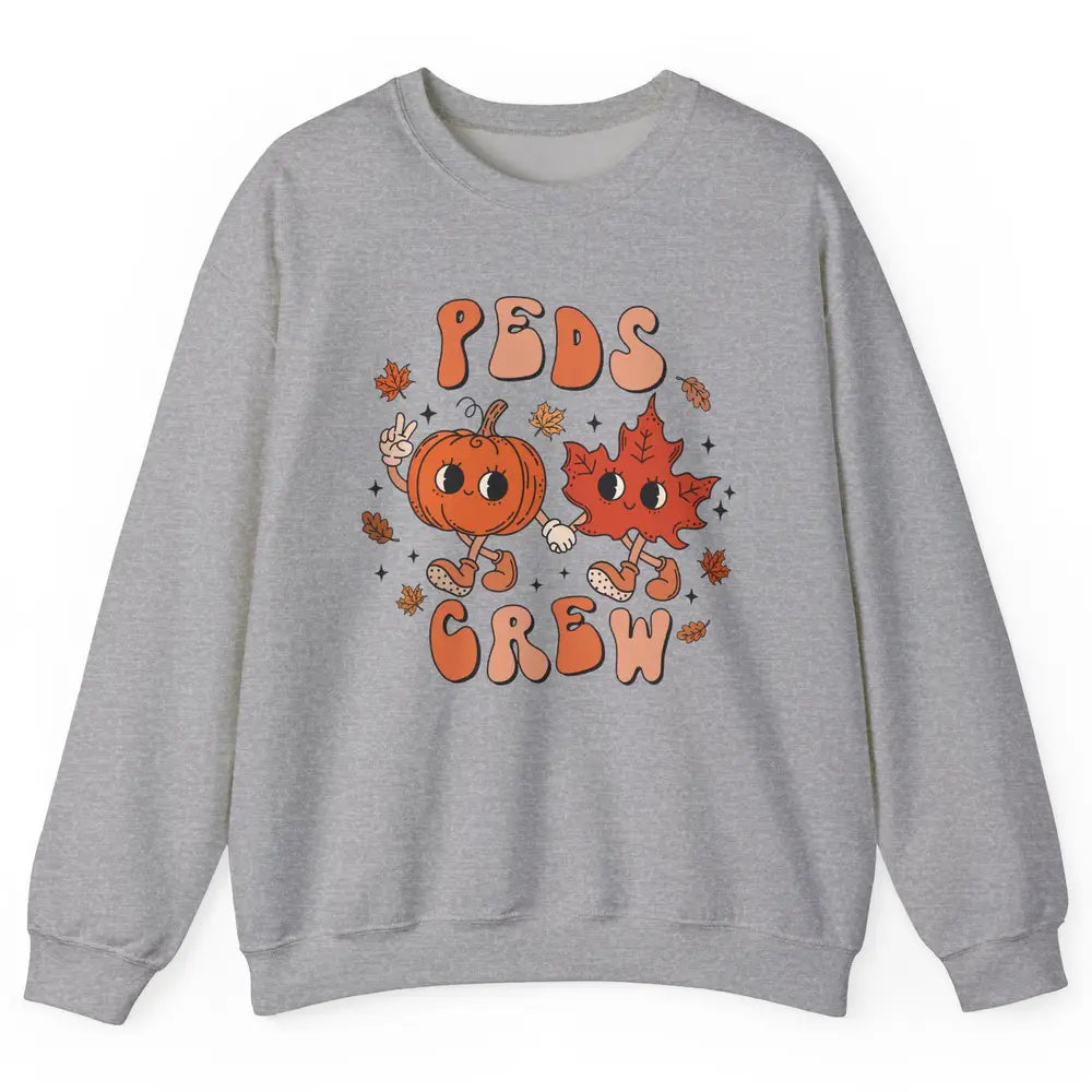 PEDS Crew Fall Pediatric Nurse Autumn Thanksgiving Medical Unisex Crewneck Sweatshirt