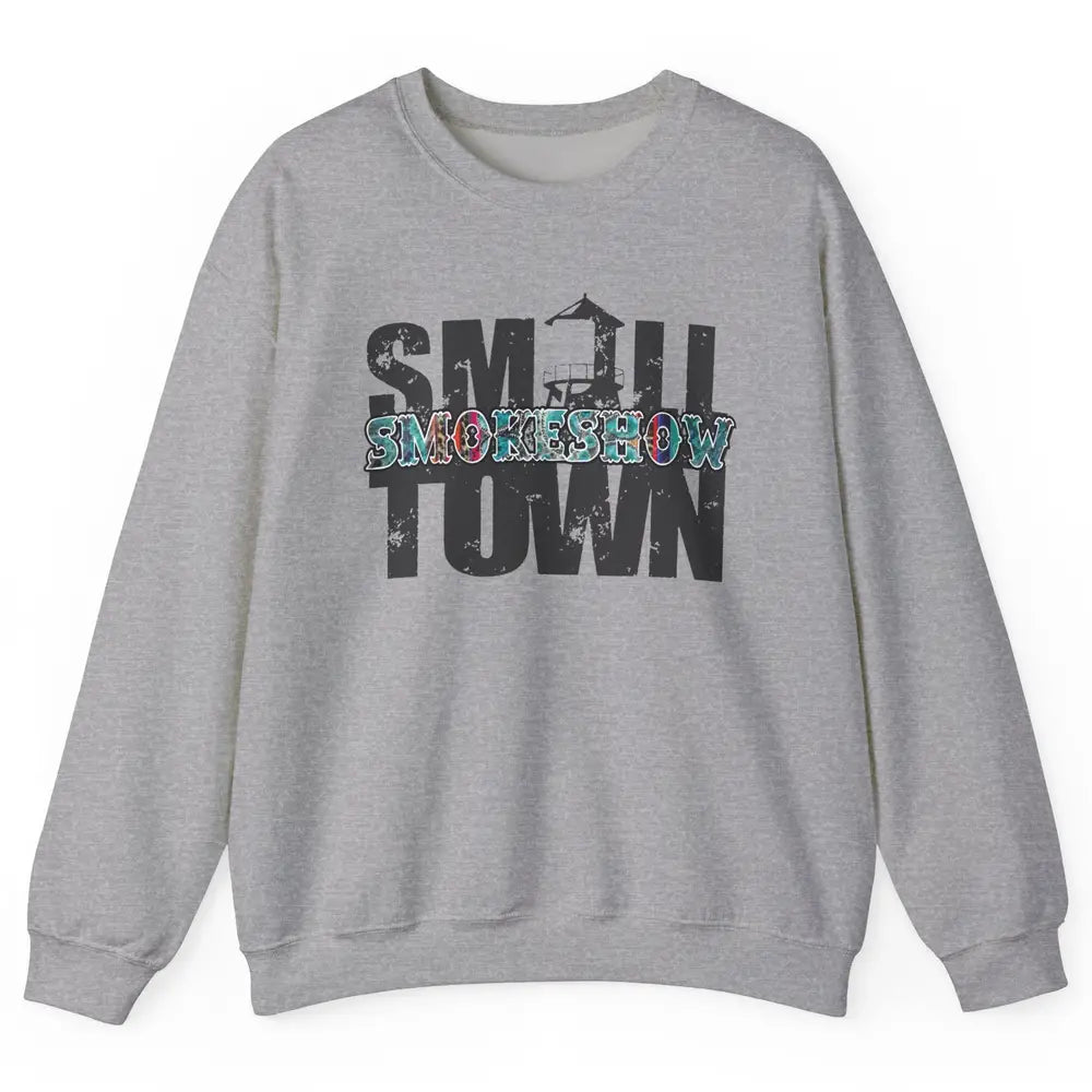 Retro Farm Barn Small Town Smokeshow Western Country Cowgirl Unisex Crewneck Sweatshirt