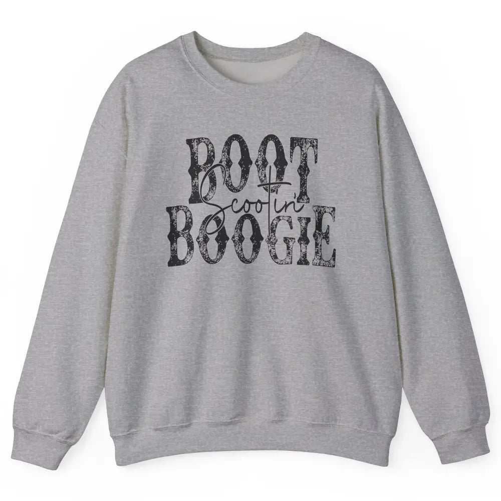 Retro Cowboy Boot Scooting Boogie Western Country Cowgirl Unisex Crewneck Sweatshirt