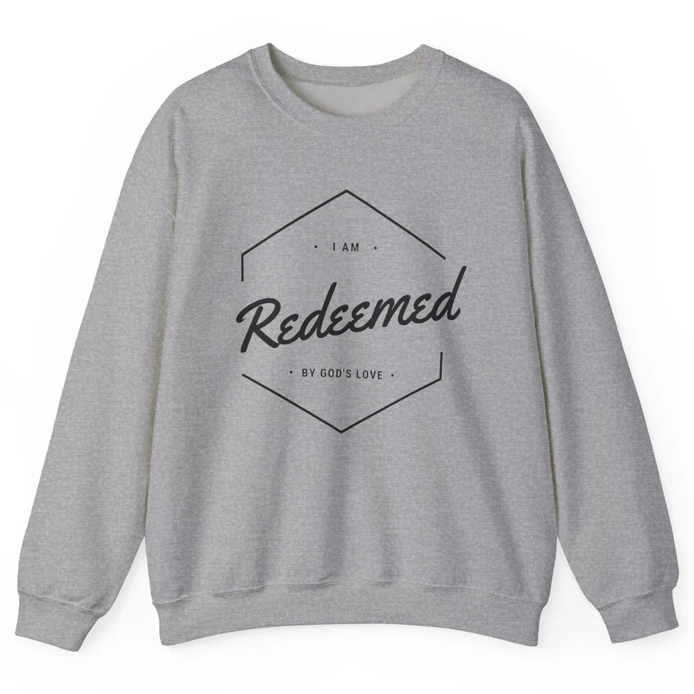 Redeemed By God's Love Butterfly Christian Religious Gift Unisex Crewneck Sweatshirt