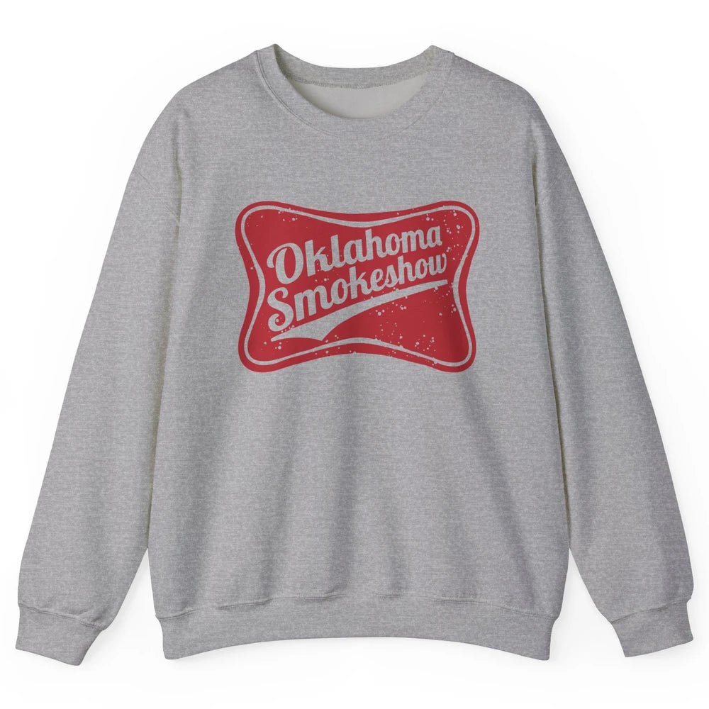 Retro Cowgirl Oklahoma Smokeshow Small Town Western Country Unisex Crewneck Sweatshirt