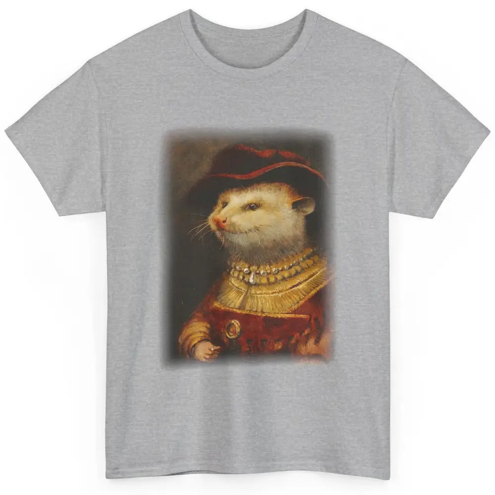 Retro Noble Opossum Young Gallant Western Opossum Art Classic Unisex T-Shirt