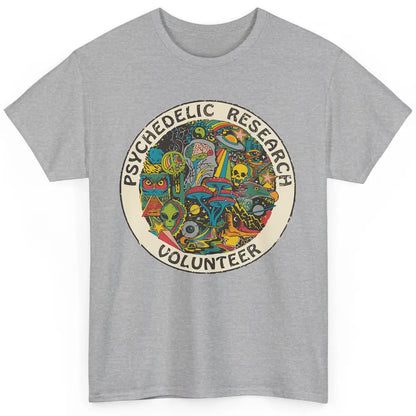Retro Design Research Volunteer Psychedelic Mushroom Vintage Classic Unisex T-Shirt