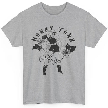 Retro Cowgirl Honky Tonk Angel Western Country Rodeo Mom Classic Unisex T-Shirt