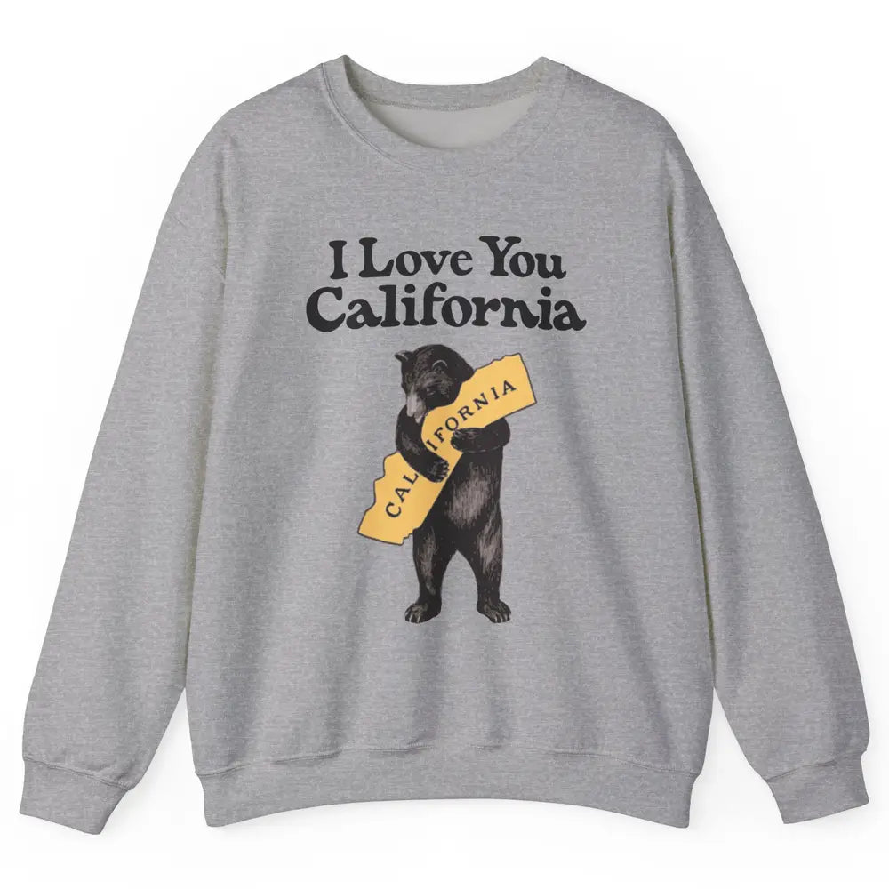 Retro 90s Vintage California Bear Hug Beach Summer Travel Unisex Crewneck Sweatshirt