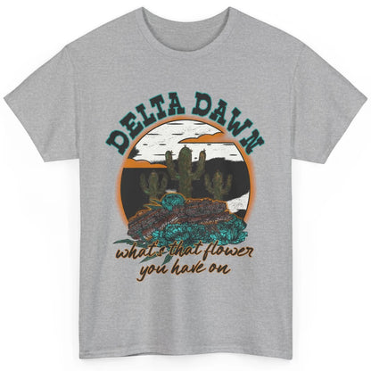 Retro Desert Night Delta Dawn What's That Flower Western Classic Unisex T-Shirt