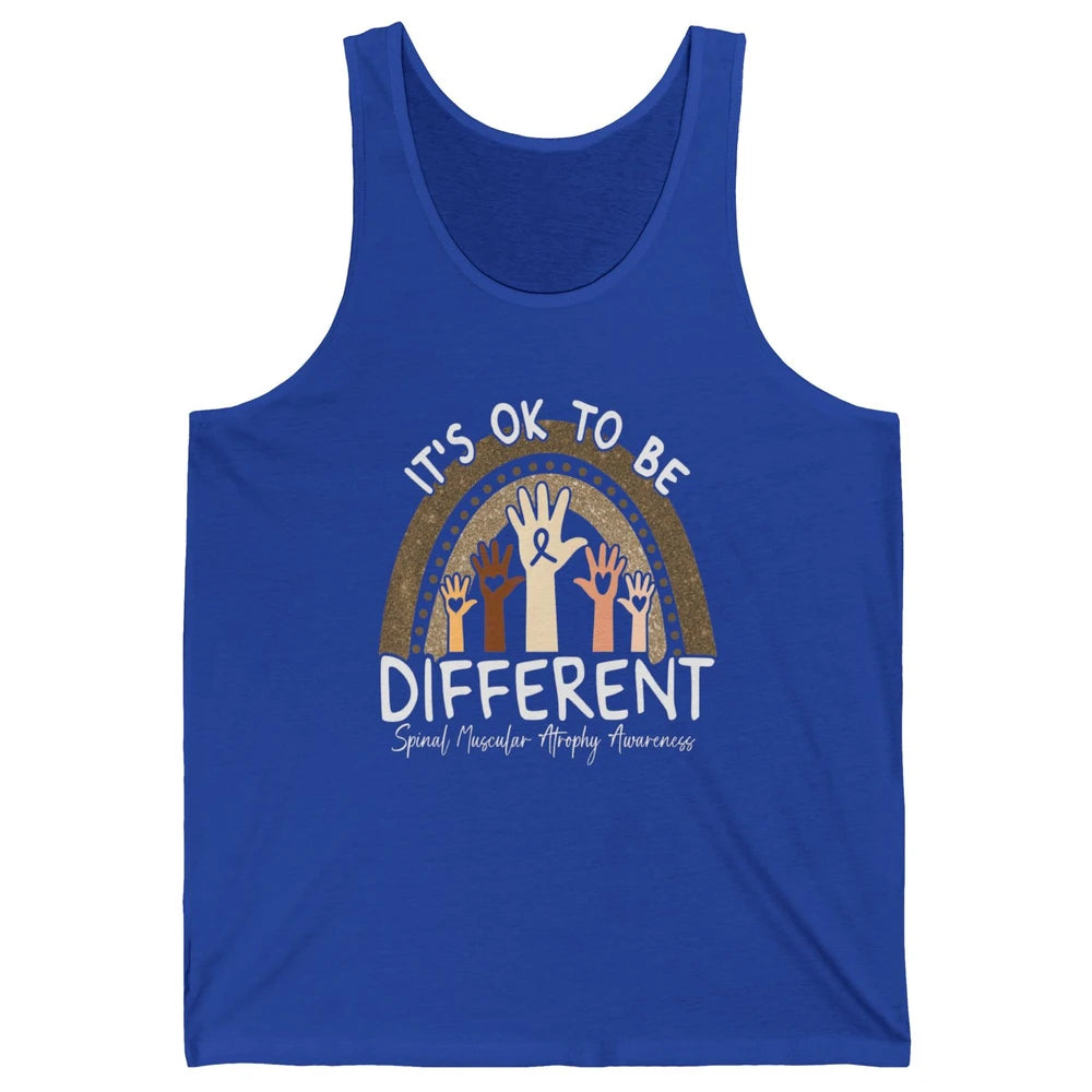 OK Be Different Rainbow Warrior Spinal Muscular Atrophy SMA Unisex Jersey Tank