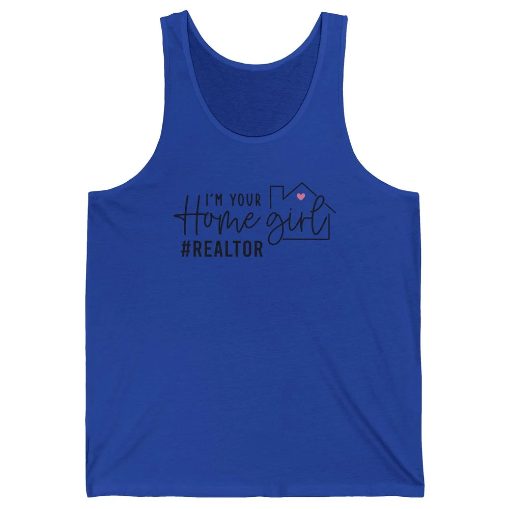 Realtor Life Home Girl Real Estate Agent Housing Investment Unisex Jersey Tank