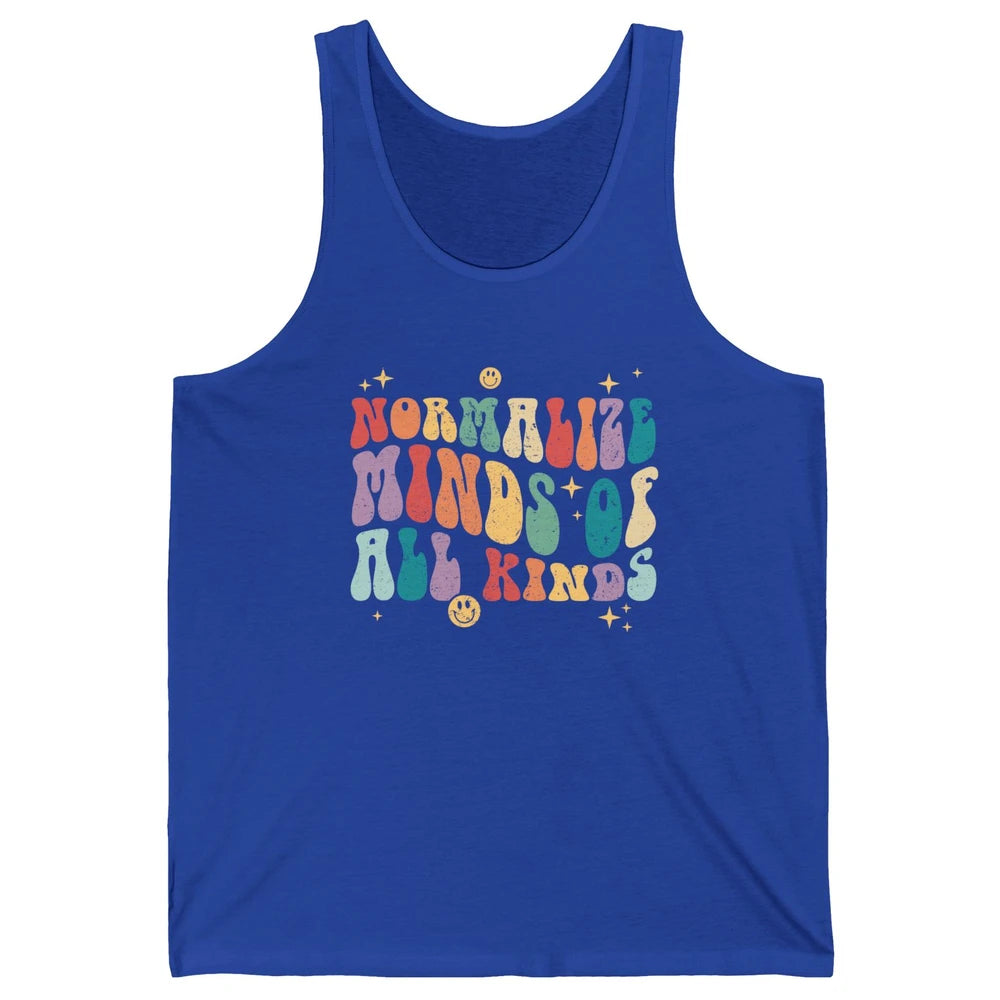 Retro Autism Normalize Minds Of All Kinds Neurodiversity Unisex Jersey Tank