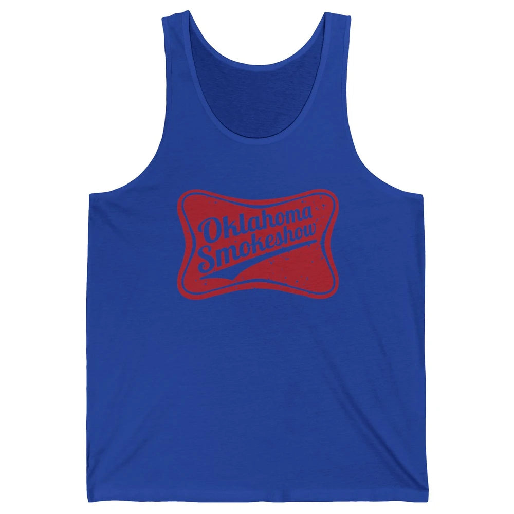 Retro Cowgirl Oklahoma Smokeshow Small Town Western Country Unisex Jersey Tank