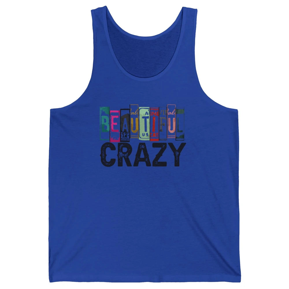 Retro Cowgirl Beautiful Crazy Western Country Cowgirl Unisex Jersey Tank