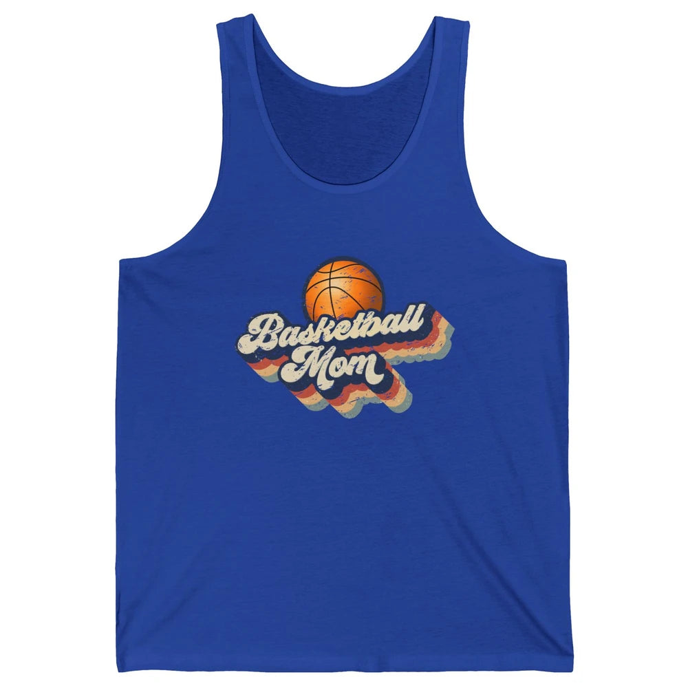 Retro Basketball Mom Basketball Players Mom Mothers Day Gift Unisex Jersey Tank