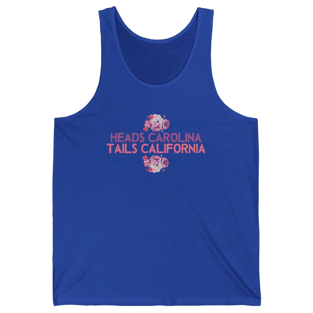 Retro Heads Carolina Tails California Western Summer Holiday Unisex Jersey Tank