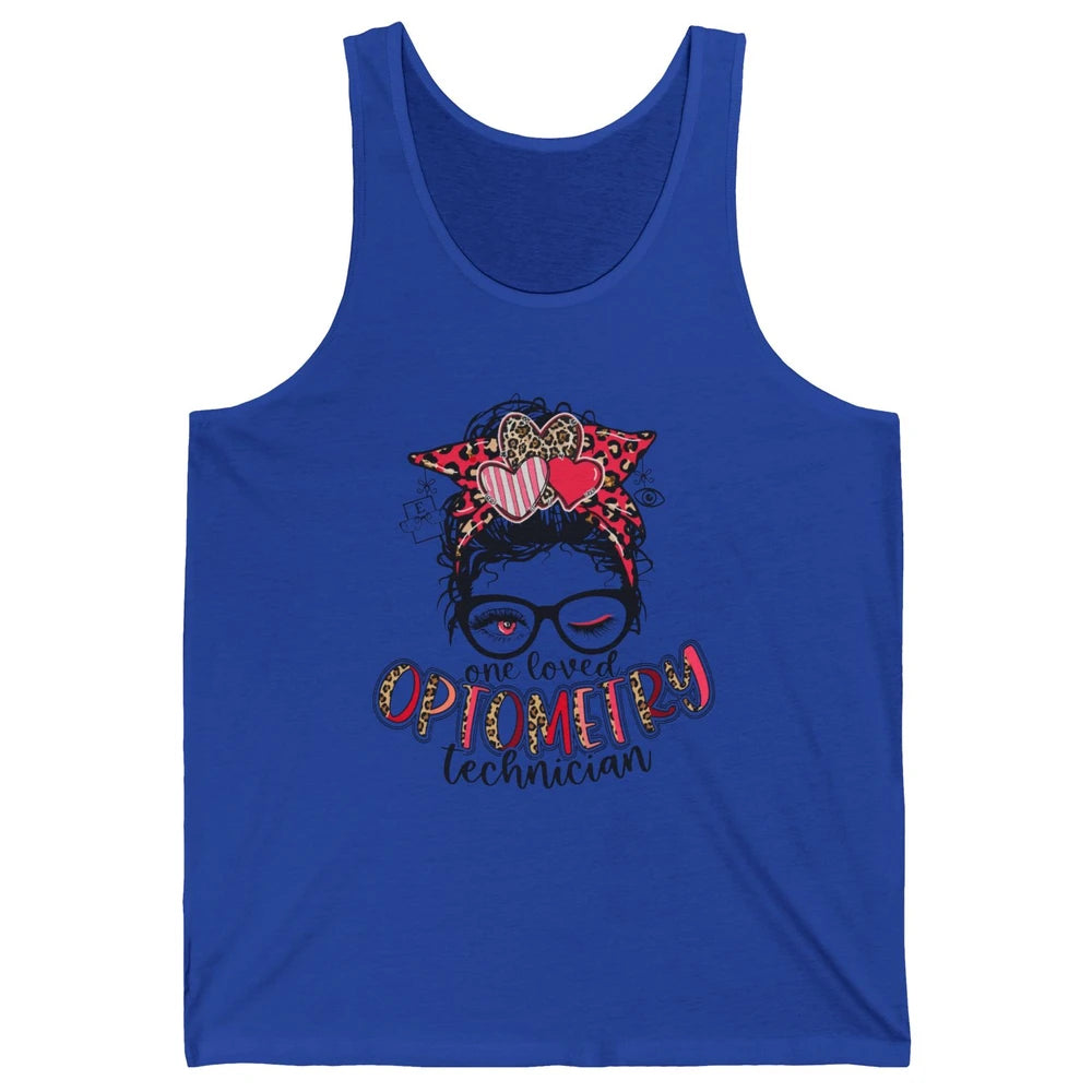 Optometry Tech One Loved Optometry Technician Optometry Girl Unisex Jersey Tank