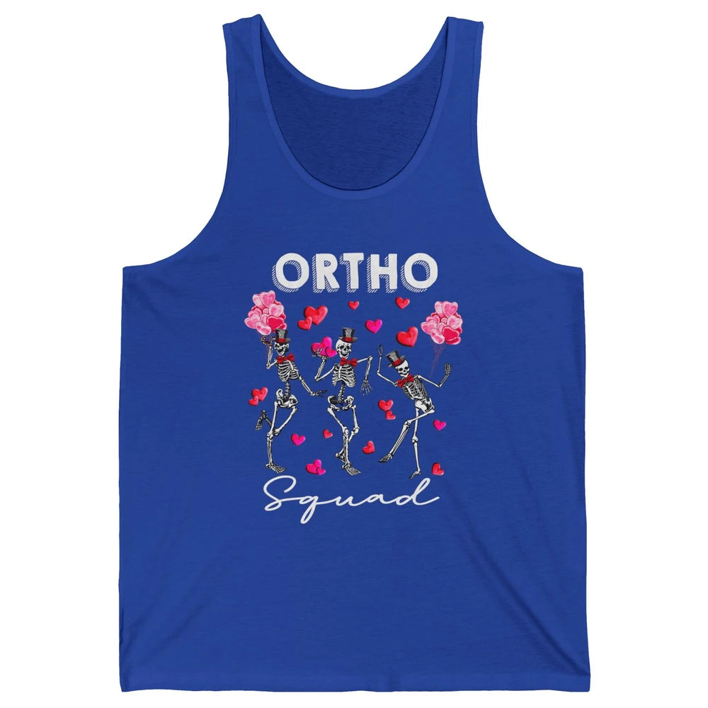 Ortho Nurse Valentine Skeleton Dancing Orthopedic Nursing Unisex Jersey Tank