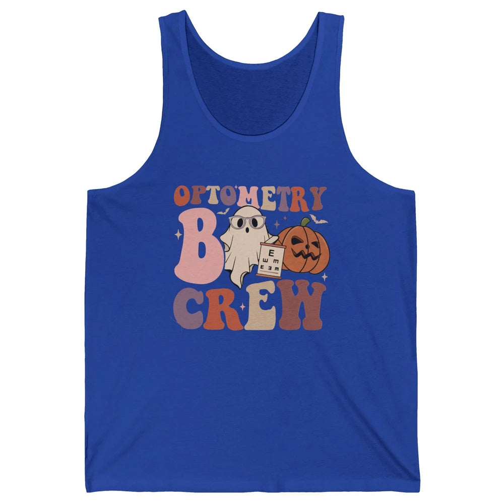Optometry Boo Crew Halloween Ophthalmic Tech Optometrist Unisex Jersey Tank