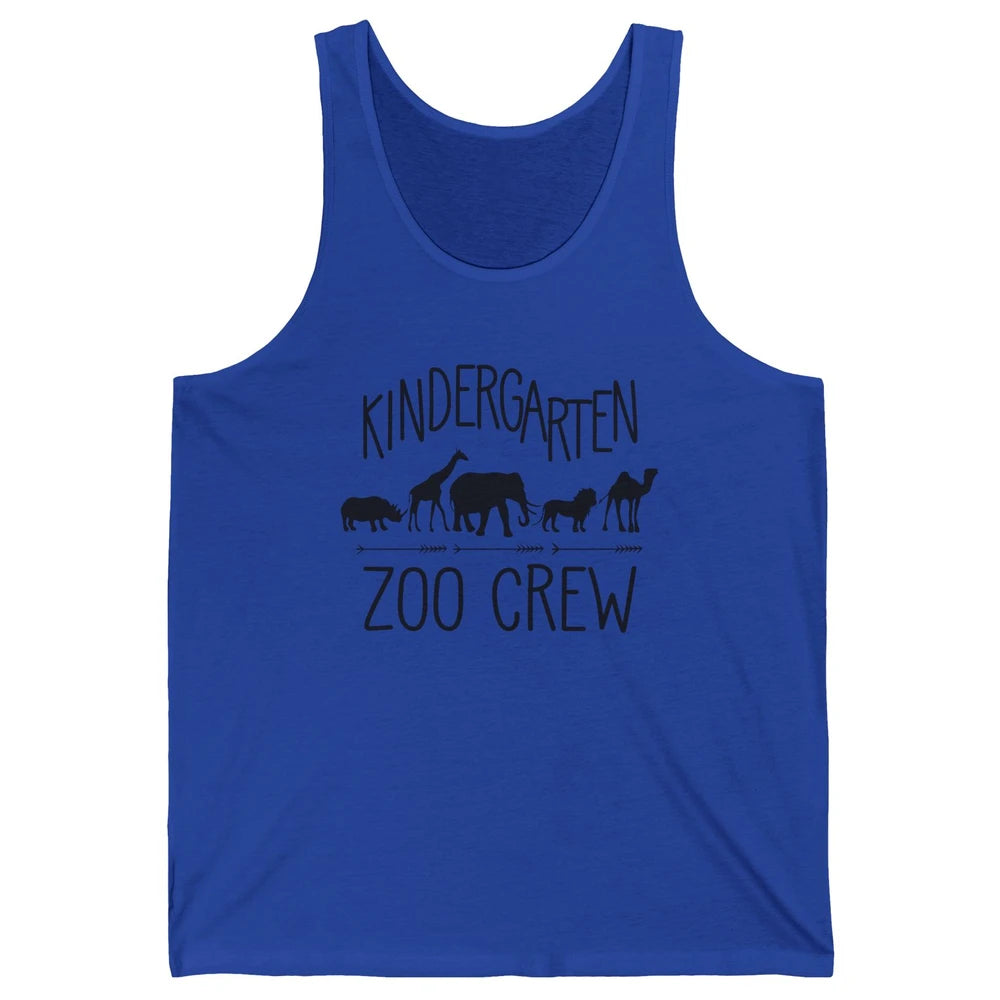 Kindergarten Zoo Crew Elementary School Preschool Teacher Unisex Jersey Tank