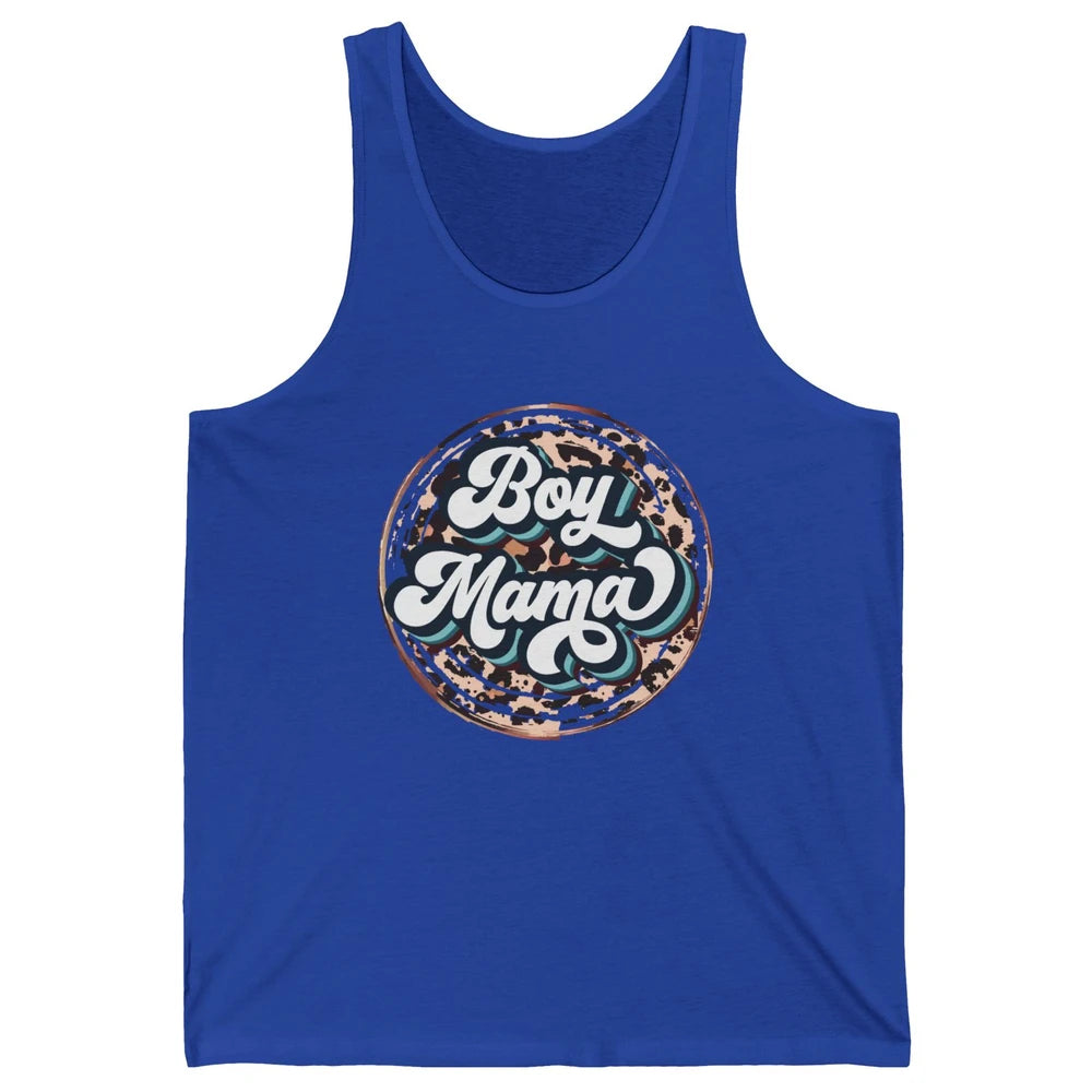 Retro Boy Mama Leopard Lightning Bolt Western Country Mama Unisex Jersey Tank