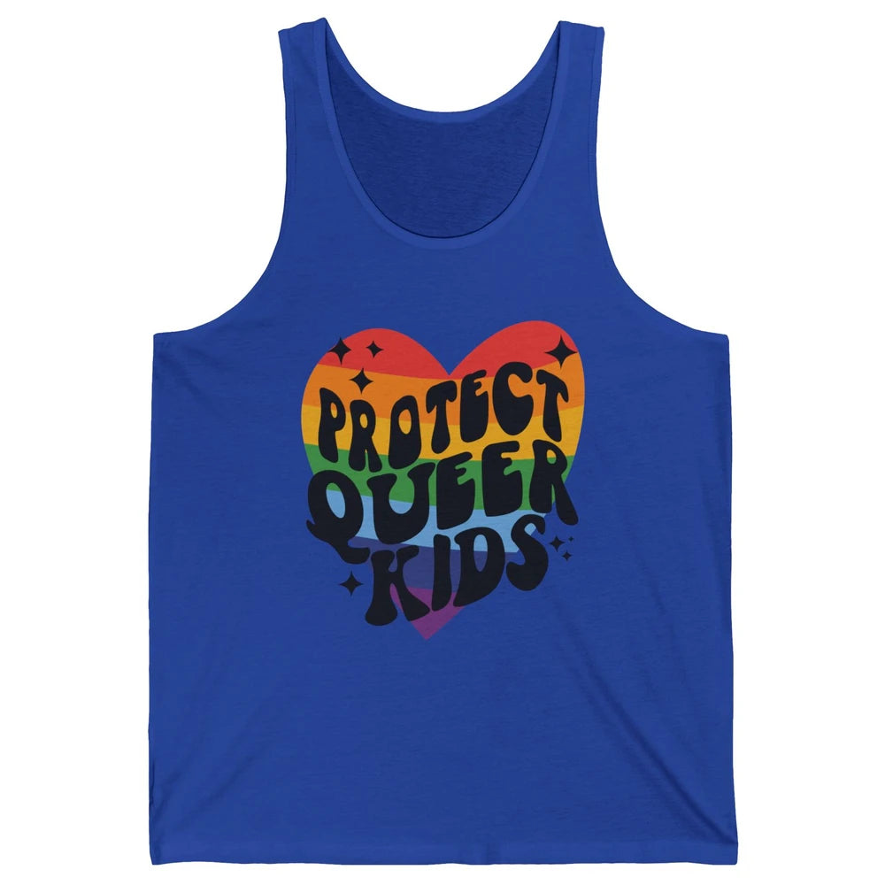 Protect Queer Kids Protect Trans Youth LGBT Gay Pride Ally Unisex Jersey Tank