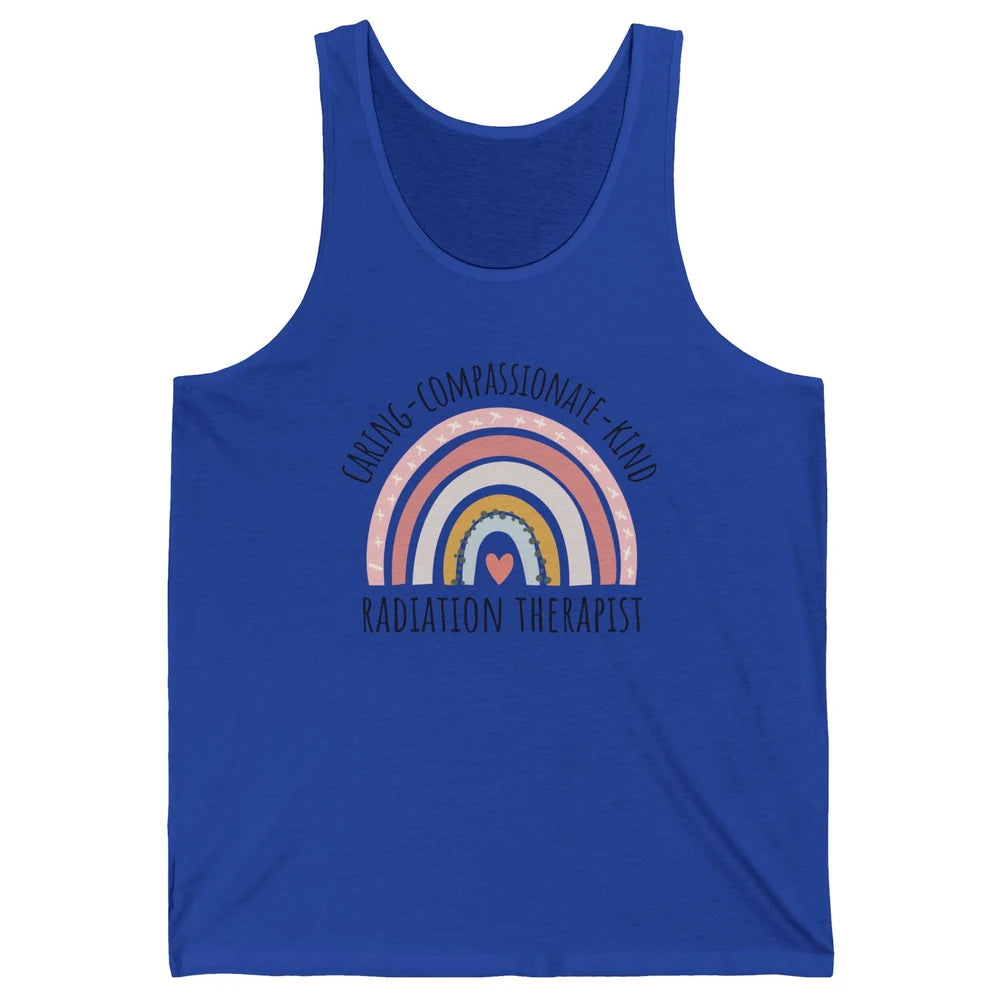 Radiation Therapist Pastel Rainbow Radiation Therapy Gift Unisex Jersey Tank