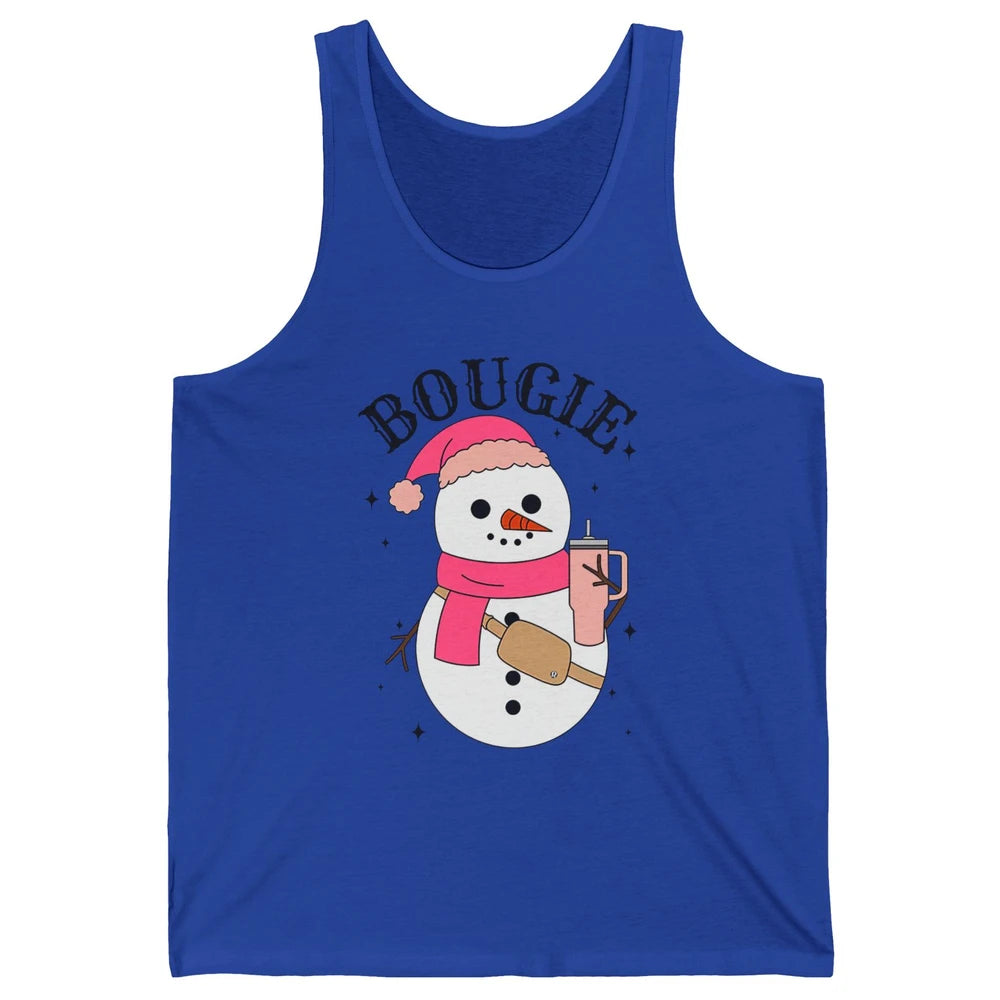 Funny Christmas Boo-jee Snowman Bougie Christmas Winter Unisex Jersey Tank